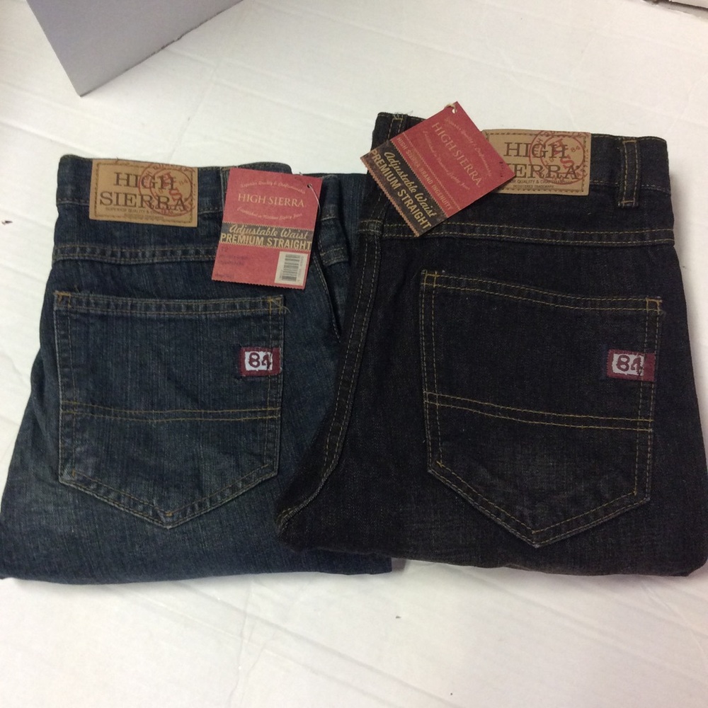 High Sierra Boys Black&Antique Blue Wash  Jeans